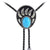 Bear Claw Bolo Tie Men's Turquoise Black Cowboy Tie