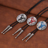 Elk Bolo Tie Mens Western Tie Black Tie Cowboy Bolo