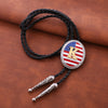 Alphabet K Bolo Tie Mens Bolo Necklace National Flag Tie