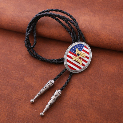 Alphabet Z Bolo Tie Formal Western Tie National Flag Bolo