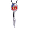 Alphabet L Bolo Tie Suit Bolo National Flag Necklace