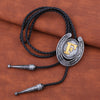 Horseshoe Bolo Tie Alphabet F Bootlace Tie Men’s Tie