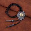 Horseshoe Bolo Tie Alphabet D Suit Bolo Men's Wedding Bolo