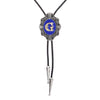 Alphabet G Bolo Tie Modern Bolo Formal Western Tie Blue