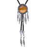 Antique Bolo Tie Brown Tiger's Eye Dreamcatcher Tie