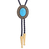 Blue Turquoise Bolo Vintage Tie Bootlace Tie Women Bolo