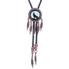 Dreamcatcher Wolf Bolo Tie Western Mens Necklace