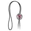 Elk Bolo Tie Mens Western Bolo Red Cowboy Necklace