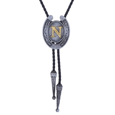 Horseshoe Bolo Tie Alphabet N Cool Western Bolo Ties