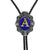 Alphabet A Bolo Tie Boloties Mens Bolo Tie Blue Tie