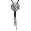 Skull Bolo Western Bolo Ties Cowboy Boloties Blue Tie