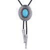 Blue Bolo Necklace Men's Turquoise Bolo Tie Goth Bolo