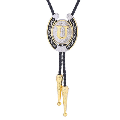 Horseshoe Bolo Tie Alphabet U Bolo Tie Necktie Best Bolo