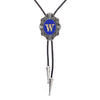 Alphabet W Bolo Tie Best bootlace tie Formal Bolo Tie Blue