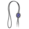 Alphabet Q Bolo Tie Antique Formal Bolo Tie Blue Bolo Tie