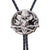 Mens Western Skull Bolo Necktie Cowboy Bolo Black