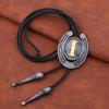 Horseshoe Bolo Tie Alphabet I Bolo Tie Men's Western Bolo