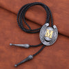 Horseshoe Bolo Tie Alphabet M Bolo Men's Western Ties