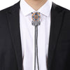 Navajo Bolo Cowboy Tie Feather Bolo Orange Bootlace