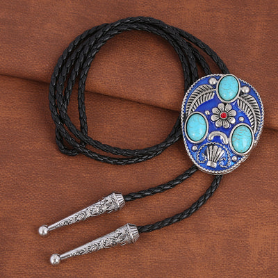 Bolo Ties Turquoise Men's Bolo Tie For Wedding Blue Bolo