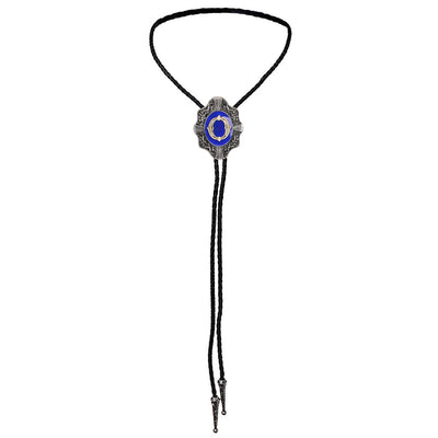 Alphabet O Bolo Tie Suit Bolo Tie Formal Tie Blue Necklace