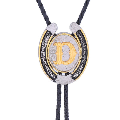 Horseshoe Formal Tie Alphabet D Bolo Wedding Boloties