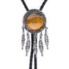 Antique Bolo Tie Brown Tiger's Eye Dreamcatcher Tie