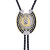 Horseshoe Bolo Tie Alphabet Q Modern Bowlow Tie