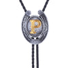 Horseshoe Bolo Tie Alphabet P Unique Western Bolo Ties