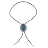 Silver Bolo Green Tie Malachite Bolo Navajo Bolo Tie