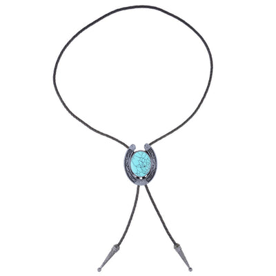 Horseshoe Bolo Tie Turquoise Mens Bolo Tie For Wedding