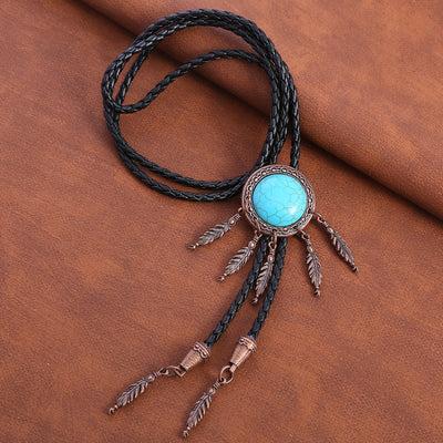 Dreamcatcher Men's Turquoise Bolo Tie Formal bowler tie