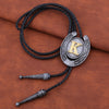 Horseshoe Bolo Tie Alphabet K Antique Western Bolo Tie