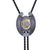 Horseshoe Bolo Tie Alphabet C Western Mens Bolo Tie