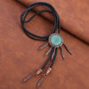 Dreamcatcher Jade bootlace tie Green Neck Tie Bolo