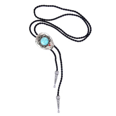 Water Drop Shape Bolo Tie Men's Turquoise Best Cowboy Tie