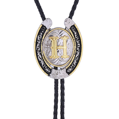 Horseshoe Bolo Tie Alphabet H Bolo Tie Bolo Tie Wedding