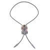 Navajo Bolo Cowboy Tie Feather Bolo Orange Bootlace