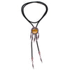 Dreamcatcher Style Tiger's Eye Bolo Suit Brown Tie