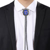 Alphabet U Bolo Tie Cool Bootlace Ties Formal Bolo Blue