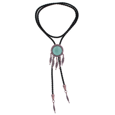 Dreamcatcher Jade bootlace tie Green Neck Tie Bolo