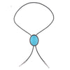 Bowler Tie Men's Turquoise Tie Blue Suit Bolo Stone Tie