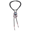 Dreamcatcher Wolf Bolo Tie Western Mens Necklace