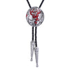 Elk Bolo Tie Mens Western Bolo Red Cowboy Necklace