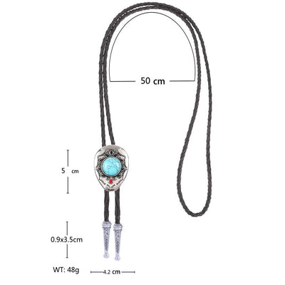 Water Drop Shape Bolo Tie Men's Turquoise Best Cowboy Tie