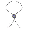 Alphabet Q Bolo Tie Antique Formal Bolo Tie Blue Bolo Tie