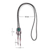 Dreamcatcher Style Green Malachite Bolo Tie Mens Bolo