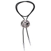 Mens Western Skull Bolo Necktie Cowboy Bolo Black