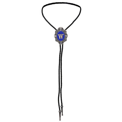 Alphabet W Bolo Tie Best bootlace tie Formal Bolo Tie Blue