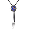 Alphabet A Bolo Tie Boloties Mens Bolo Tie Blue Tie